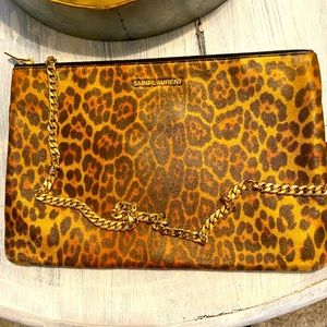 YSL Saint Laurent Leopard Crossbody